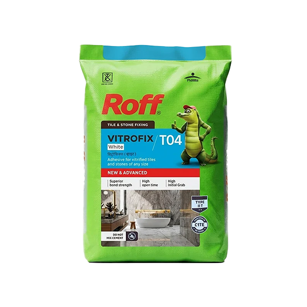 Roff T04 VFA Tile Adhesive, White, 20 Kg Bag